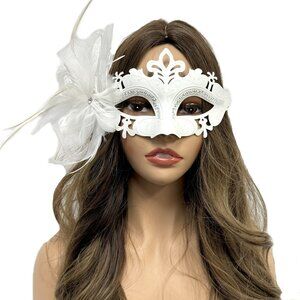 Women Costume Venetian mask Feather Masquerade Party Masks